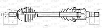 DRS641100 OPEN PARTS Приводной вал