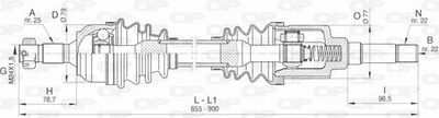 DRS645900 OPEN PARTS Приводной вал