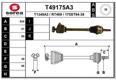 T49175A3 EAI Приводной вал