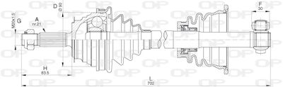 DRS620600 OPEN PARTS Приводной вал