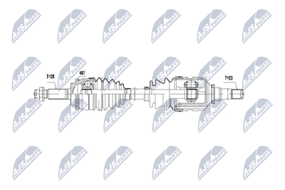 NPWTY056 NTY Приводной вал