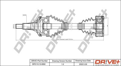 DP2110100950 Dr!ve+ Приводной вал