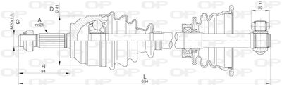 DRS627900 OPEN PARTS Приводной вал