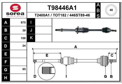 T98446A1 EAI Приводной вал