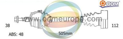 18213091 Multiparts Приводной вал