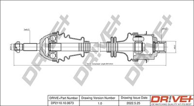 DP2110100673 Dr!ve+ Приводной вал