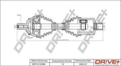 DP2110100984 Dr!ve+ Приводной вал