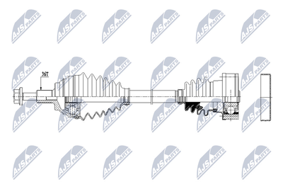 NPWVW149 NTY Приводной вал