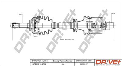 DP2110100763 Dr!ve+ Приводной вал