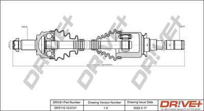DP2110100121 Dr!ve+ Приводной вал