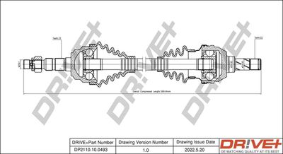 DP2110100493 Dr!ve+ Приводной вал