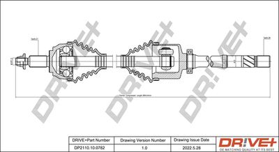 DP2110100782 Dr!ve+ Приводной вал