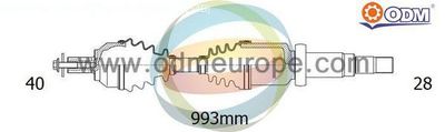 18152580 Multiparts Приводной вал