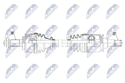 NPWBM119 NTY Приводной вал