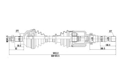 DDS210155 DYNAMATRIX Приводной вал