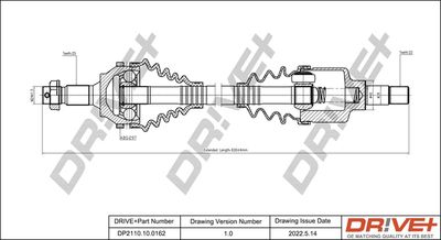 DP2110100162 Dr!ve+ Приводной вал