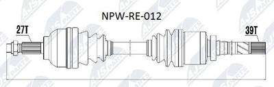 NPWRE012 NTY Приводной вал