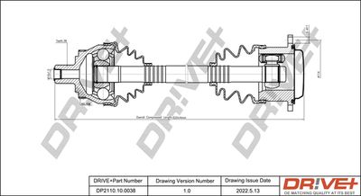 DP2110100038 Dr!ve+ Приводной вал