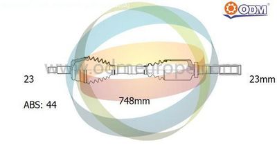 18292681 Multiparts Приводной вал