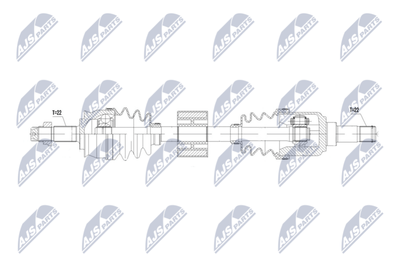 NPWFT069 NTY Приводной вал