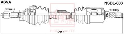 NSDL003 ASVA Приводной вал