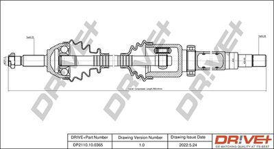 DP2110100365 Dr!ve+ Приводной вал