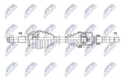 NPWFT039 NTY Приводной вал