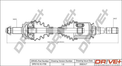 DP2110101735 Dr!ve+ Приводной вал
