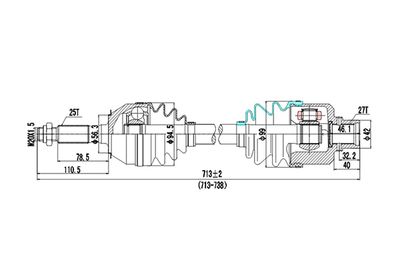 DDS244006 DYNAMATRIX Приводной вал