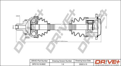 DP2110100022 Dr!ve+ Приводной вал