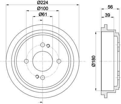 MBD259 MINTEX Тормозной барабан