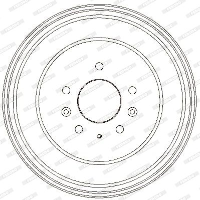 FDR329323 FERODO Тормозной барабан