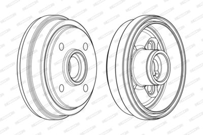 FDR329283 FERODO Тормозной барабан