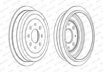 FDR329809 FERODO Тормозной барабан