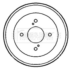 BBR7167 BORG & BECK Тормозной барабан