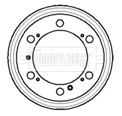 BBR7050 BORG & BECK Тормозной барабан