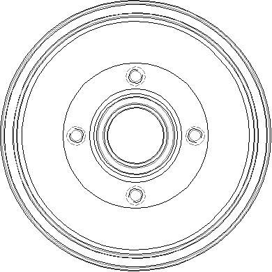 NDR244 NATIONAL Тормозной барабан