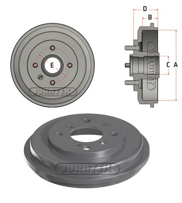 JDR038 JURATEK Тормозной барабан