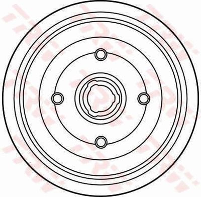 DB4161 TRW Тормозной барабан
