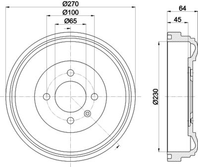 MBD070 MINTEX Тормозной барабан