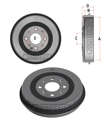 JDR027 JURATEK Тормозной барабан