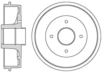 VBD1 MOTAQUIP Тормозной барабан