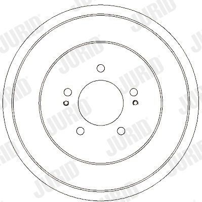 329334J JURID Тормозной барабан